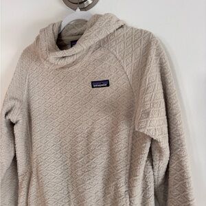 Patagonia Textured Fleece Pullover Cozy Sweater - Cream/Beige Women’s Size Small